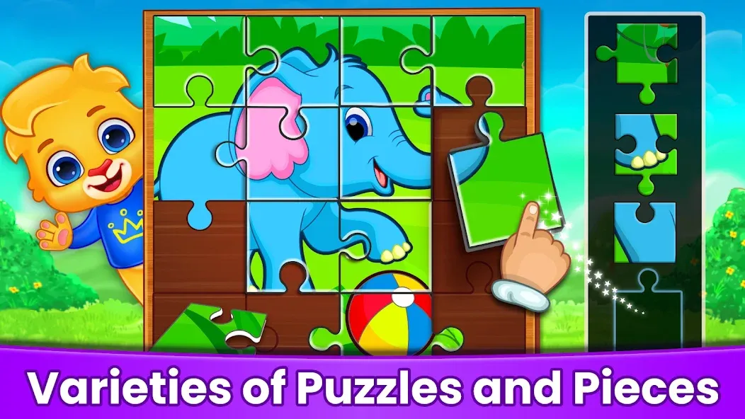 Puzzle Kids: Jigsaw Puzzles  [МОД Много монет] Screenshot 2