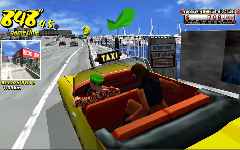 Crazy Taxi Classic (Крейзи Такси Классик)  [МОД Меню] Screenshot 5