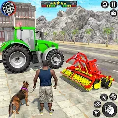 Взломанная Indian Tractor Driving Game 3D (Фарминг Геймс)  [МОД Много денег] - последняя версия apk на Андроид