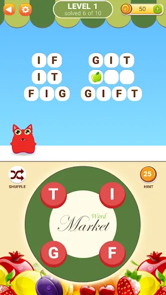 Word Market  [МОД Бесконечные деньги] Screenshot 1