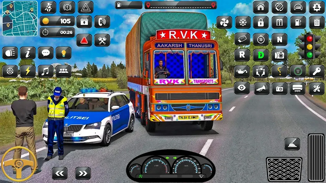 Indian Truck Driver Simulator  [МОД Menu] Screenshot 5