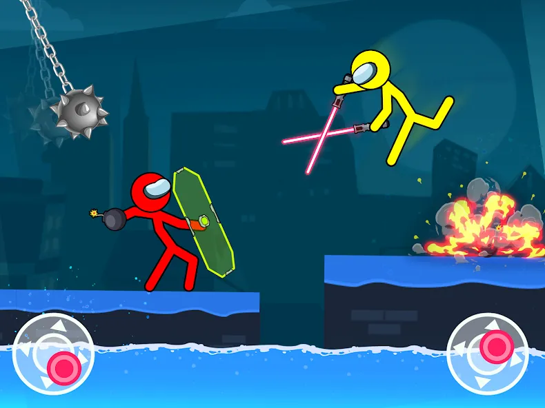 Stick-man Fighting Games  [МОД Menu] Screenshot 1