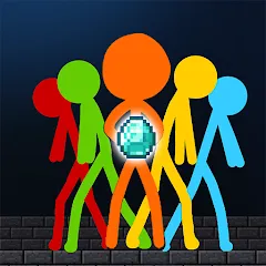 Скачать взлом Stick-man Battle - Craft World  [МОД Menu] - полная версия apk на Андроид
