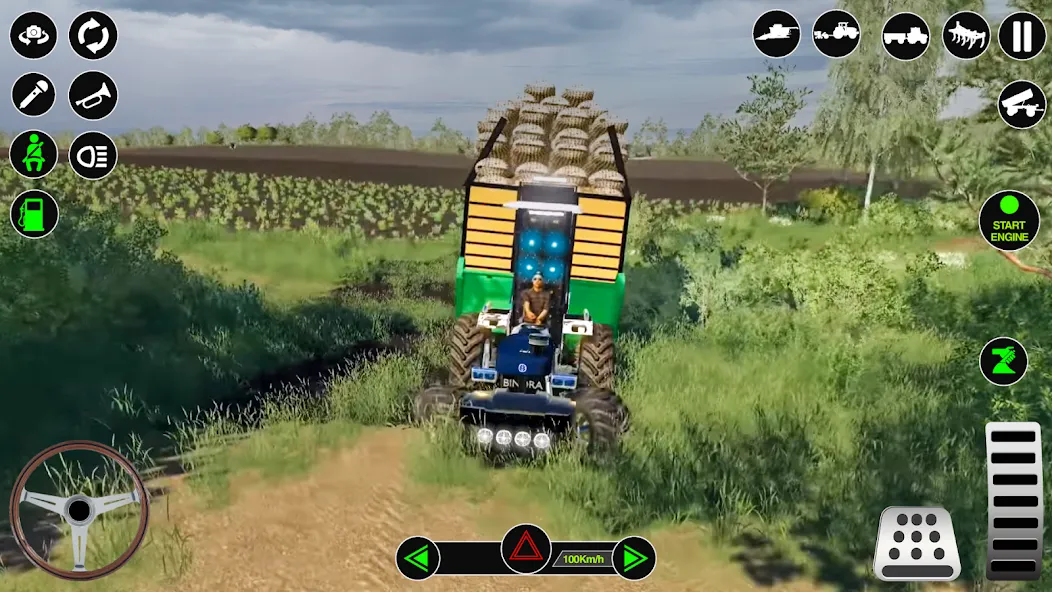 Farming Tractor Simulator Game  [МОД Бесконечные деньги] Screenshot 4