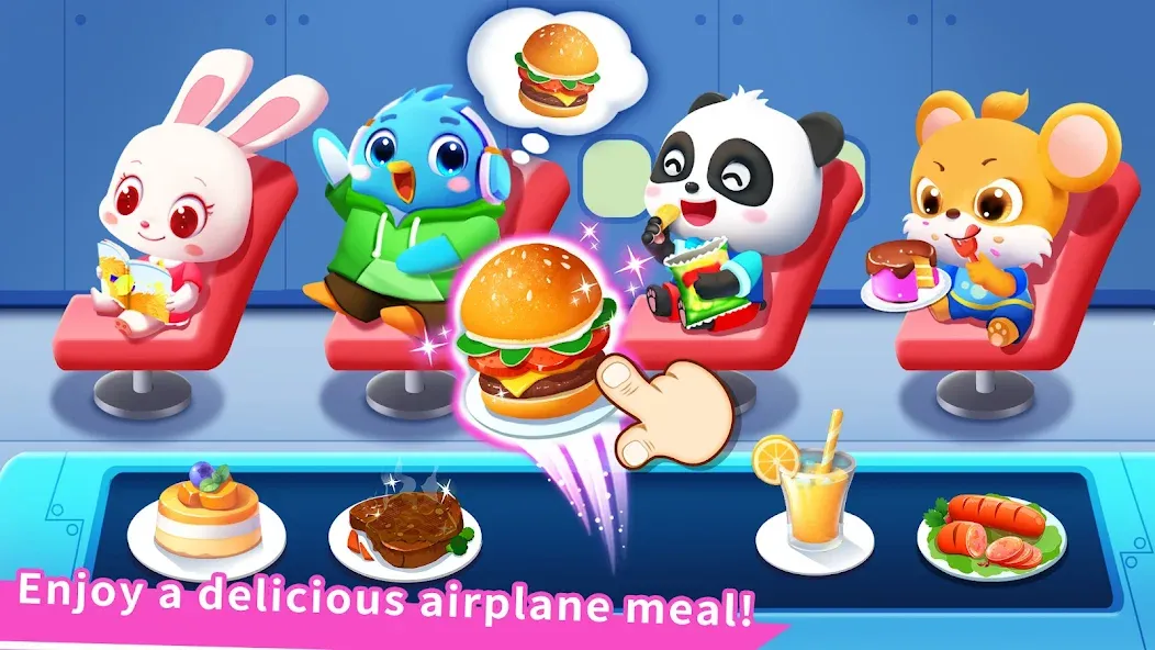 Baby Panda's Airport  [МОД Бесконечные деньги] Screenshot 2