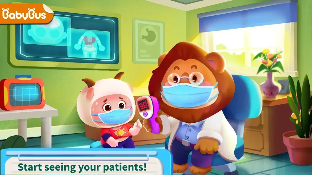 Baby Panda's Hospital Care  [МОД Бесконечные монеты] Screenshot 1