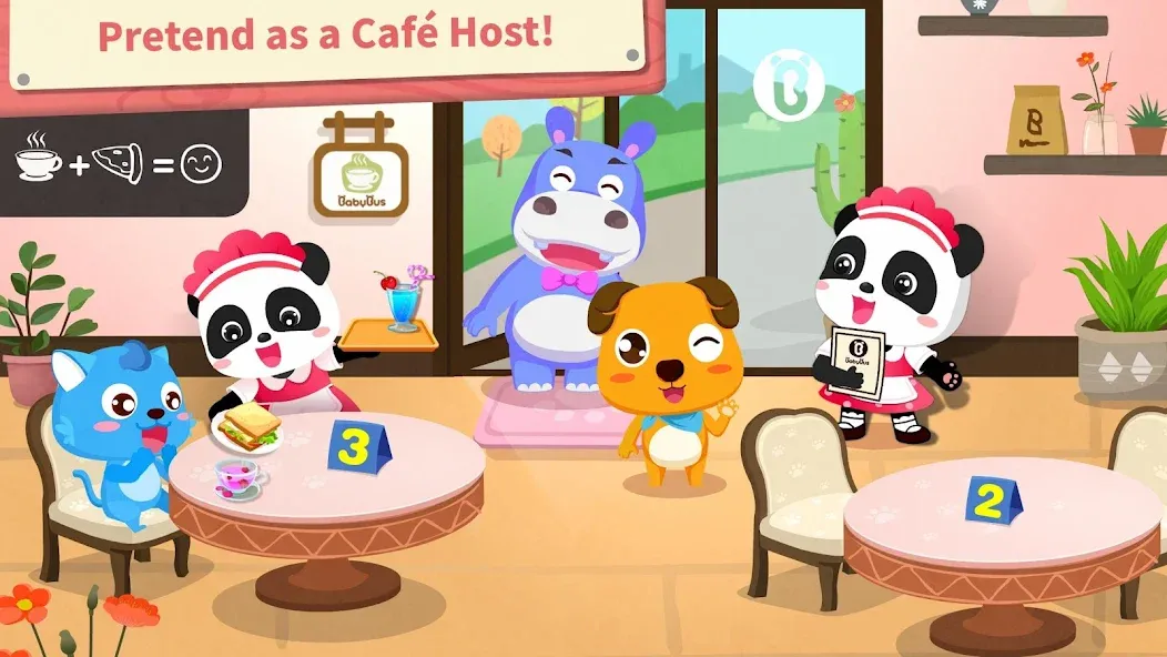 Baby Panda’s Summer: Café  [МОД Много монет] Screenshot 4