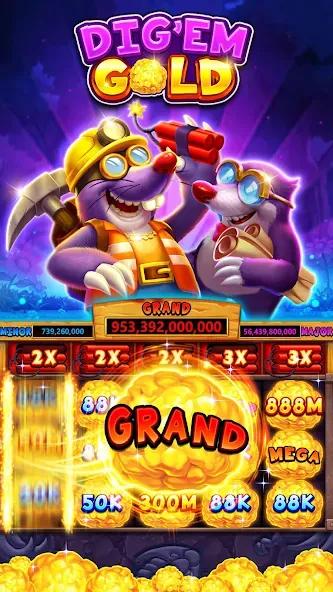 Fat Cat Casino - Slots Game (Фэт Кэт Казино)  [МОД Unlocked] Screenshot 1