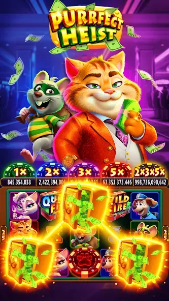 Fat Cat Casino - Slots Game (Фэт Кэт Казино)  [МОД Unlocked] Screenshot 3