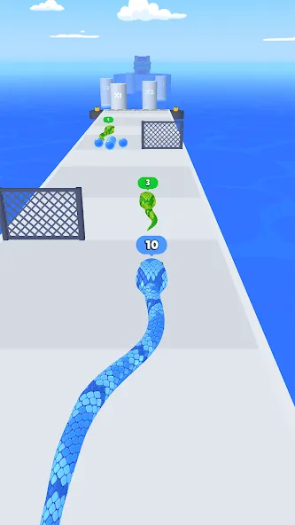 Snake Run Race・3D Running Game (Снейк Ран Рейс)  [МОД Unlocked] Screenshot 1