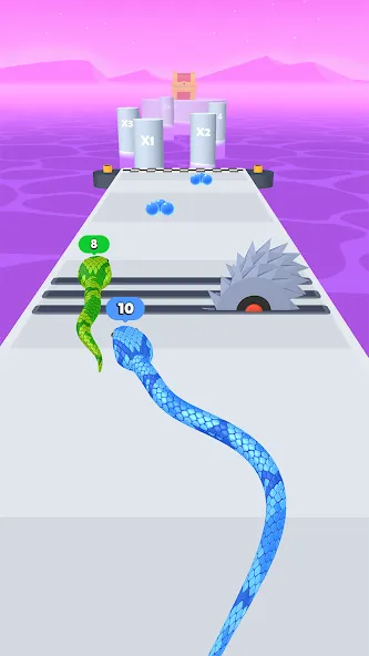 Snake Run Race・3D Running Game (Снейк Ран Рейс)  [МОД Unlocked] Screenshot 3