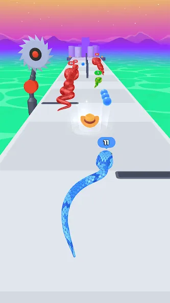 Snake Run Race・3D Running Game (Снейк Ран Рейс)  [МОД Unlocked] Screenshot 4