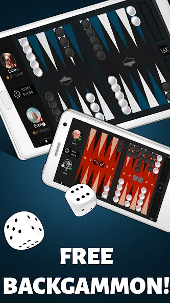 Backgammon Offline  [МОД Mega Pack] Screenshot 2