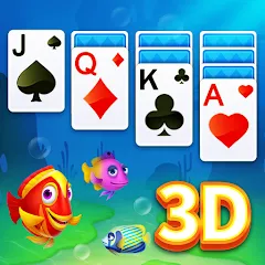 Взломанная Solitaire 3D Fish  [МОД Все открыто] - последняя версия apk на Андроид