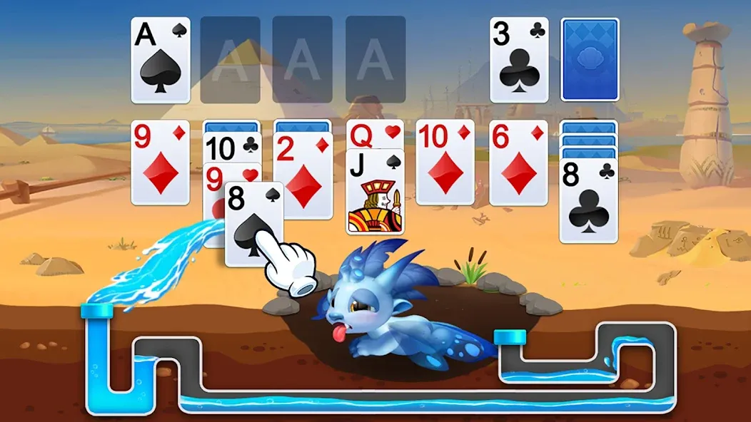 Solitaire Dragons  [МОД Menu] Screenshot 1