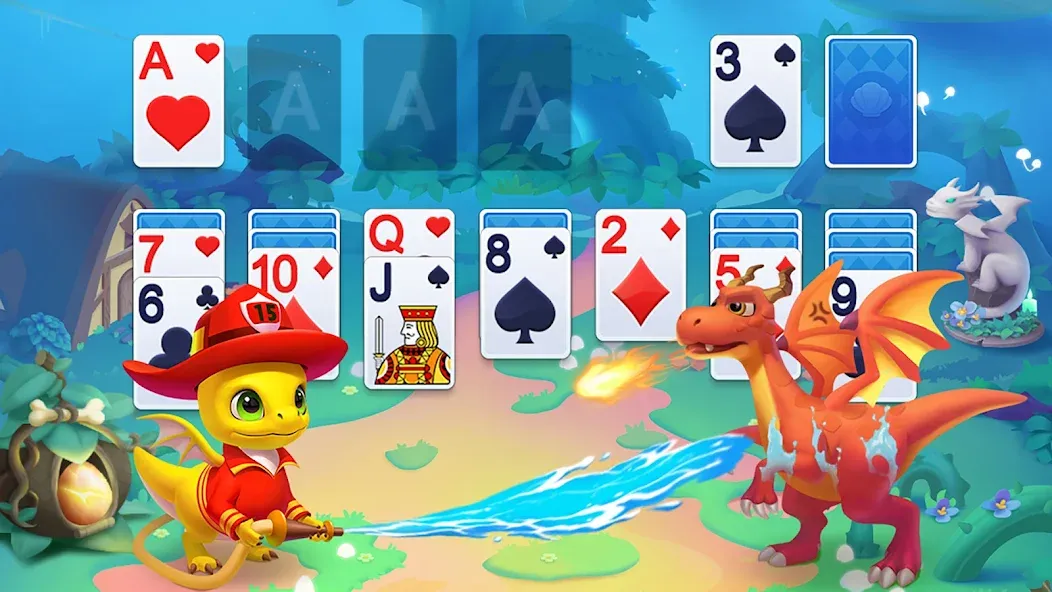 Solitaire Dragons  [МОД Menu] Screenshot 2