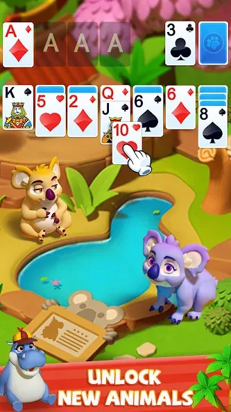 Solitaire - Wild Park  [МОД Много монет] Screenshot 5