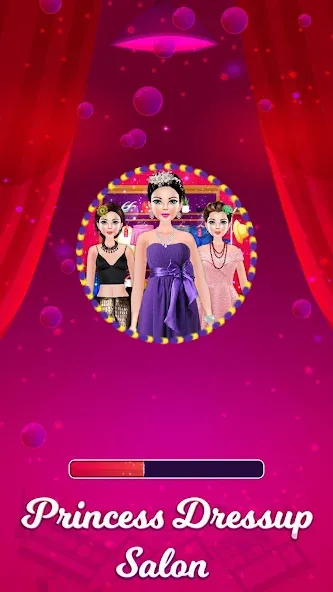 Princess Makeup Dressup Salon (Принцесса Мейкап Дрессап Салон)  [МОД Бесконечные монеты] Screenshot 1