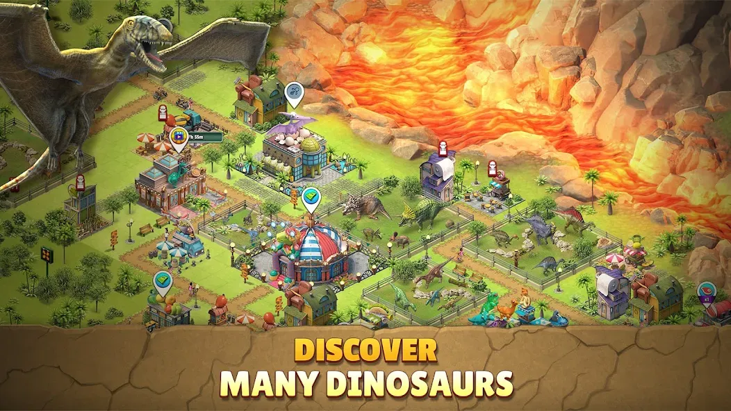 Jurassic Dinosaur: Dino Game (Динозавры юрского периода)  [МОД Много монет] Screenshot 4