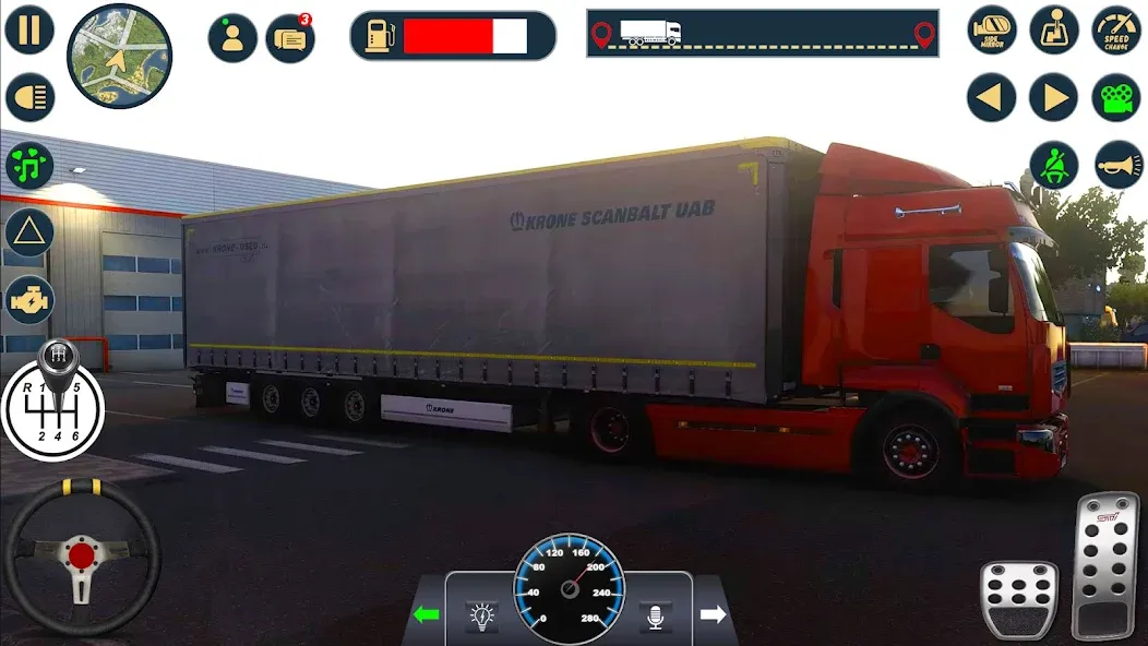 Euro Cargo Truck Simulator 3D  [МОД Mega Pack] Screenshot 1