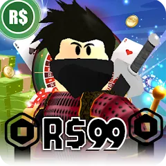 Взломанная Robux For Robux , Casino Robux  [МОД Много монет] - стабильная версия apk на Андроид