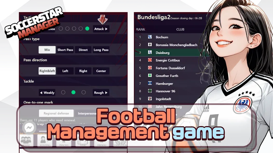 SSM - Football Manager Game (ССМ)  [МОД Бесконечные монеты] Screenshot 1