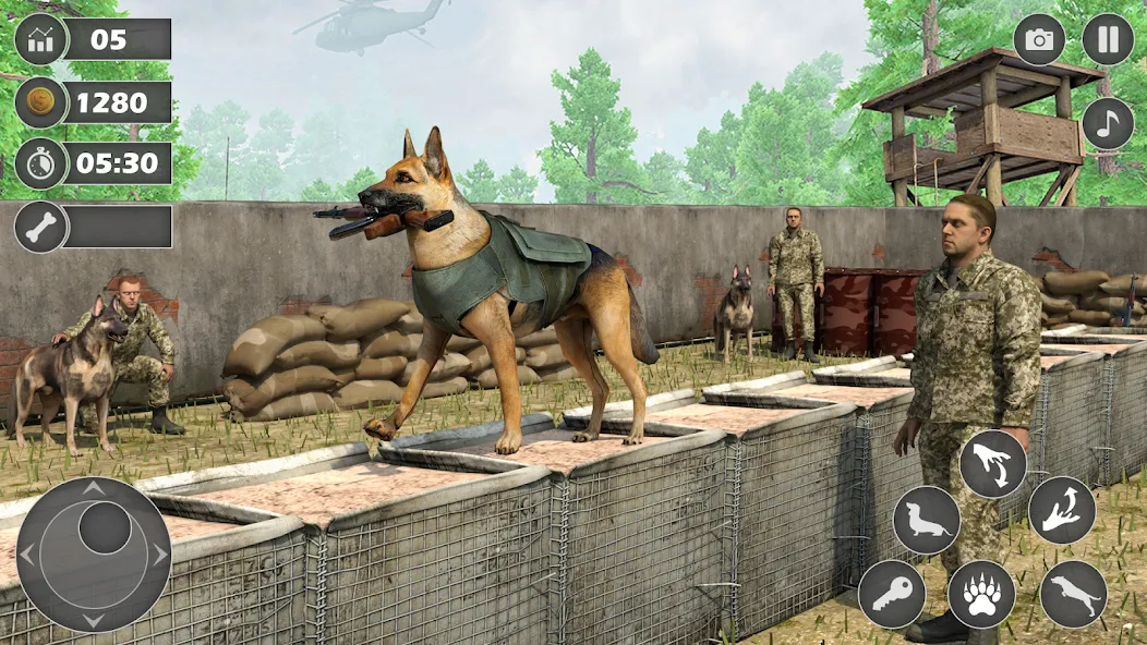 Dog Simulator Dog Game (Армейский симулятор собаки)  [МОД Menu] Screenshot 1