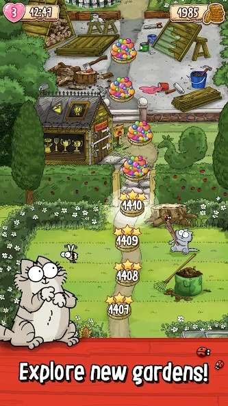 Simon's Cat - Pop Time  [МОД Бесконечные монеты] Screenshot 2