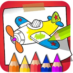 Взломанная Coloring Book - Kids Paint  [МОД Mega Pack] - стабильная версия apk на Андроид