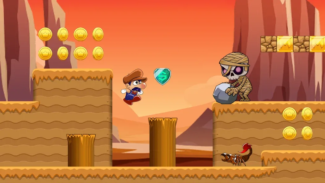 Super Bino Go:Adventure Jungle (Супер Бино Го)  [МОД Много денег] Screenshot 2