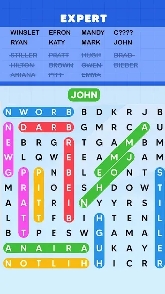 Word Search Puzzle Challenge (Уордсрч Пазл Челлендж)  [МОД Бесконечные деньги] Screenshot 4