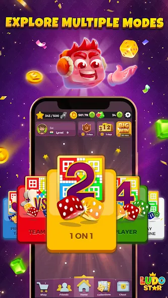 Ludo STAR: Online Dice Game (Лудо СТАР)  [МОД Много денег] Screenshot 5