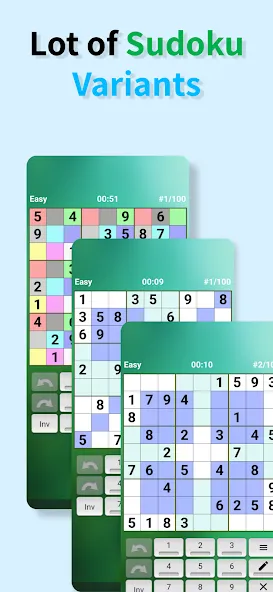 Sudoku offline (Судоку оффлайн)  [МОД Бесконечные деньги] Screenshot 2