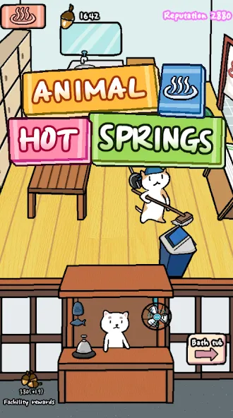 Animal Hot Springs  [МОД Бесконечные монеты] Screenshot 1