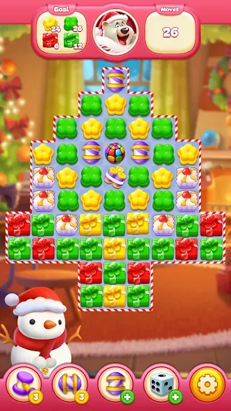 Sweet Candy Match: Puzzle Game (Свит Кэнди Матч)  [МОД Mega Pack] Screenshot 1