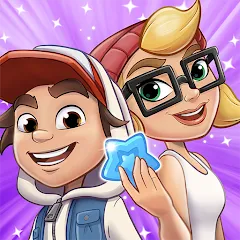 Скачать взлом Subway Surfers Match (Сабвей Серферс Матч)  [МОД Меню] - полная версия apk на Андроид