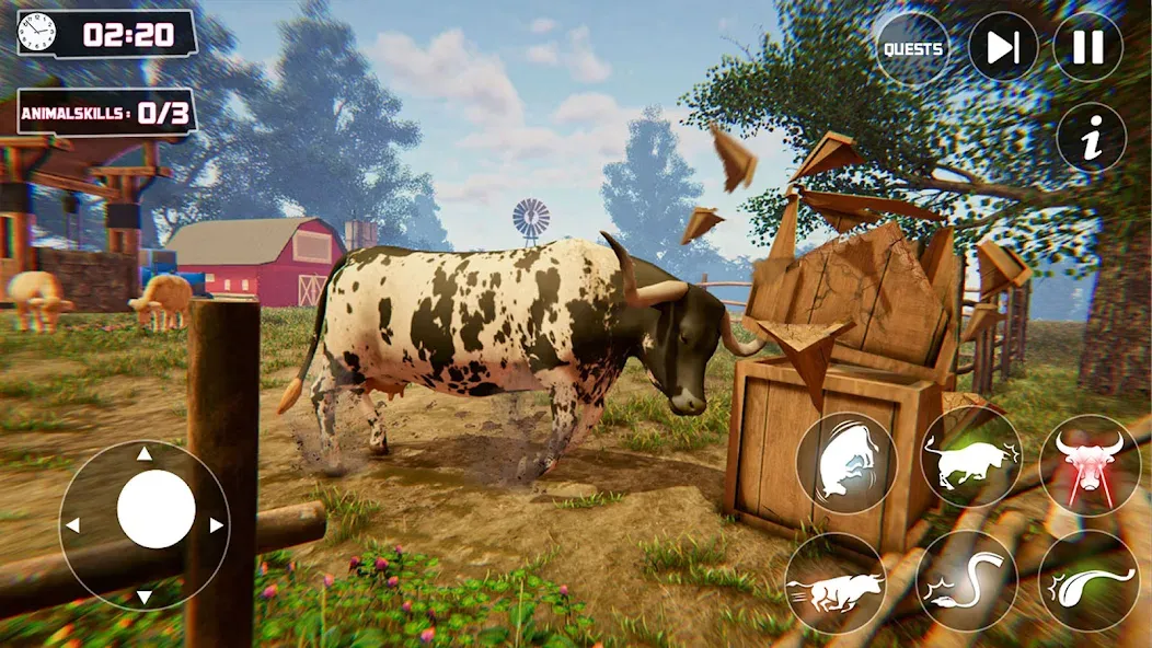 Scary Cow Simulator Rampage (Скари)  [МОД Бесконечные монеты] Screenshot 2