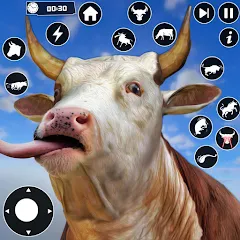 Скачать взломанную Scary Cow Simulator Rampage (Скари)  [МОД Бесконечные монеты] - полная версия apk на Андроид