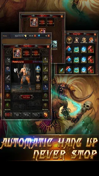 Dark God of War：Idle AFK RPG  [МОД Menu] Screenshot 4