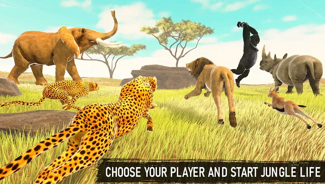 Savanna Safari: Land of Beasts (Саванна игра выживания животных)  [МОД Много монет] Screenshot 3