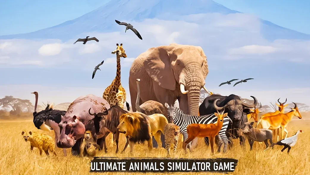 Savanna Safari: Land of Beasts (Саванна игра выживания животных)  [МОД Много монет] Screenshot 5