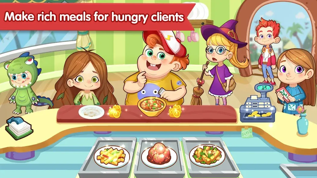 Happy Kitchen World  [МОД Бесконечные деньги] Screenshot 4