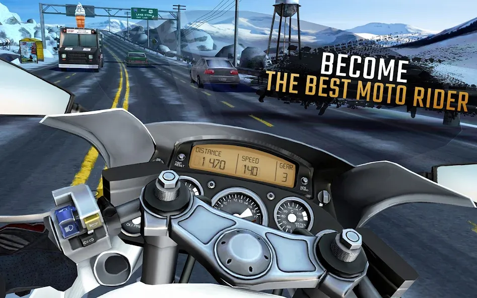 Moto Rider GO: Highway Traffic (Мото Райдер ГО)  [МОД Бесконечные деньги] Screenshot 5