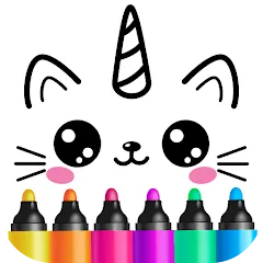 Скачать взломанную Drawing for kids! Toddler draw  [МОД Много денег] - полная версия apk на Андроид