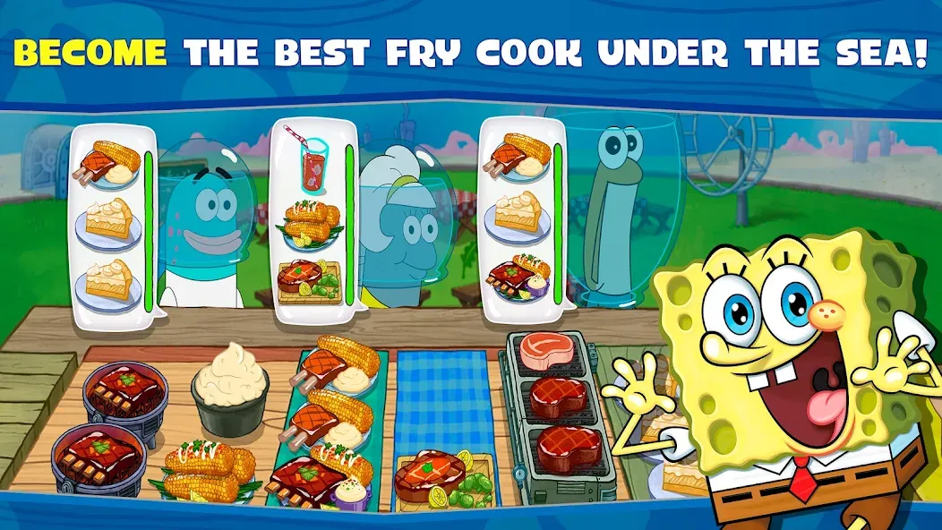 SpongeBob: Krusty Cook-Off  [МОД Много монет] Screenshot 1