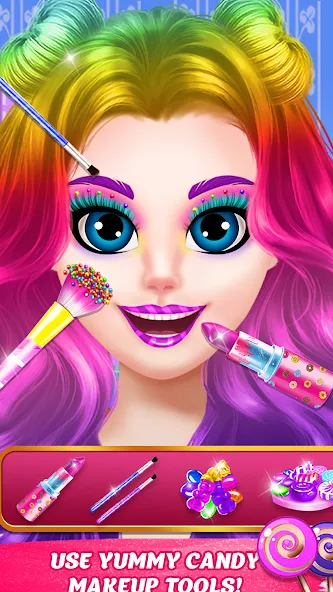 DIY Candy Makeup-Beauty Salon (ДИУАИ Мейкап)  [МОД Menu] Screenshot 2