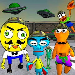 Взлом Sponge Area 51. Neighbor Alien  [МОД Все открыто] - последняя версия apk на Андроид