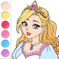 Скачать взломанную Princess Coloring Book Game  [МОД Меню] - полная версия apk на Андроид