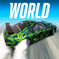 Взломанная Drift Max World - Racing Game (Дрифт Макс Ворлд)  [МОД Все открыто] - стабильная версия apk на Андроид