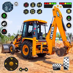 Скачать взломанную JCB Excavator Construction 3D  [МОД Menu] - полная версия apk на Андроид